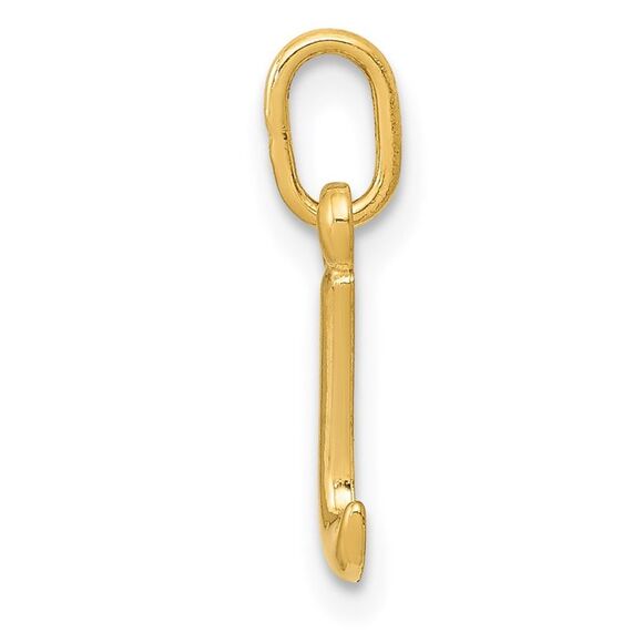 14k Yellow Gold, Claire Collection Mini Lower Case Initial I Charm - Picture 2 of 6